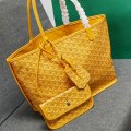 Double-sided cowhide shoulder handbag