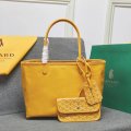 Double-sided cowhide shoulder handbag